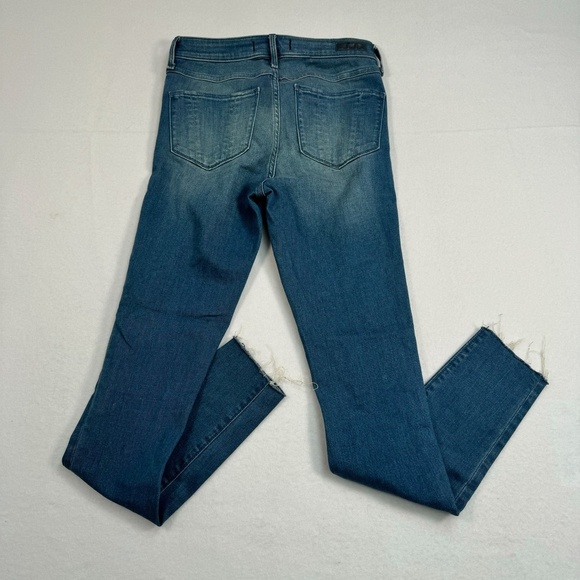 Abercrombie Fitch Signature Collection Skinny Jean Womens Sz 25 Mid Rise M Wash - Picture 3 of 16